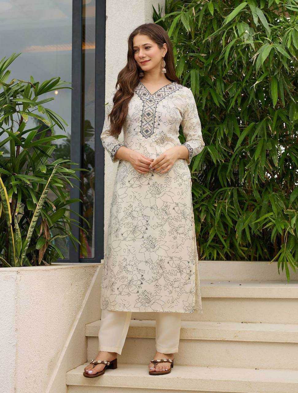 Rayon Kurti WITH Bottom AND Dupatta - MYLUXURY LANE ENTERPRISE